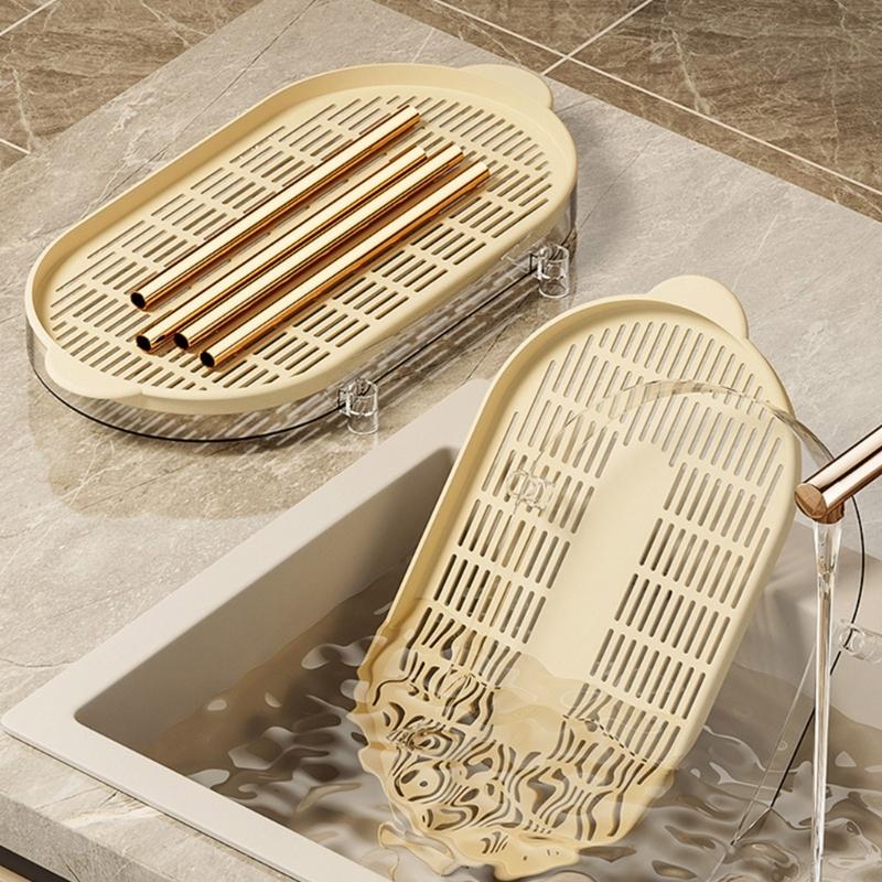 Small Cup Drainer Rack with Two Layer Double Layer Cup Holder Drainer Rack Suitable for Home or Office Cup Management