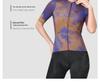 NUCKILY Women's Slim Fit Short Sleeve Cycling Jersey - Matrix Reflective Summer Riding Gear