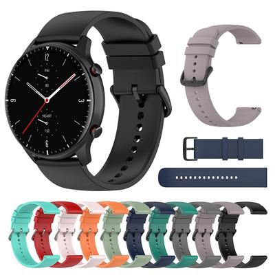 22 mm Silikonarmband für Xiaomi Huami Amazfit GTR 3 2 2e/GTR 47 mm/Pace Stratos 3 2 2S Ersatz-Uhrenarmbänder für Xiaomi Haylou RT LS05S