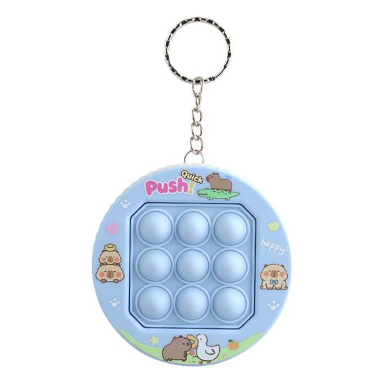 Push Bubble Spielkonsolen Schlüsselanhänger Stressabbau Mini Blasenplatzen Spielmaschine Fidget Spielzeug Rucksack Tasche Geldbörse Anhänger Partygeschenke