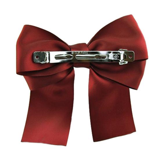 Women Fashion Korean Satin Ribbon Bowknot Hair Clips Barrette Ponytail Holder