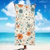 Bohemian Floral Print Quick Dry Lightweight Breathable Comfortable Beach Towel for Summer Pool and Outdoor Activities