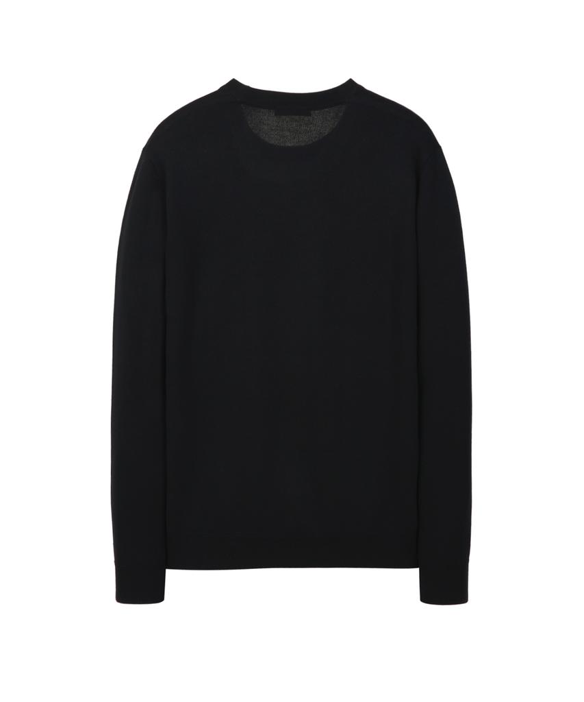 Jilseutyueoteunyuyogmaen Wool Crew Neck Knit - Black (Jnsw6A201Bk)