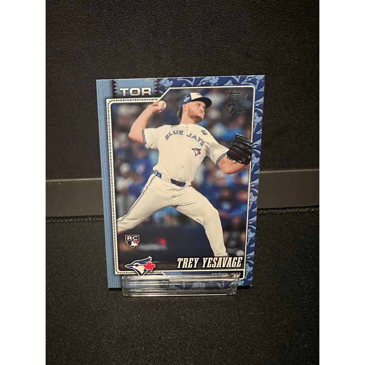 Used 2026 Topps Series 2 Trey Yesavage RC Team Color Variation Tray Yesavage MLB