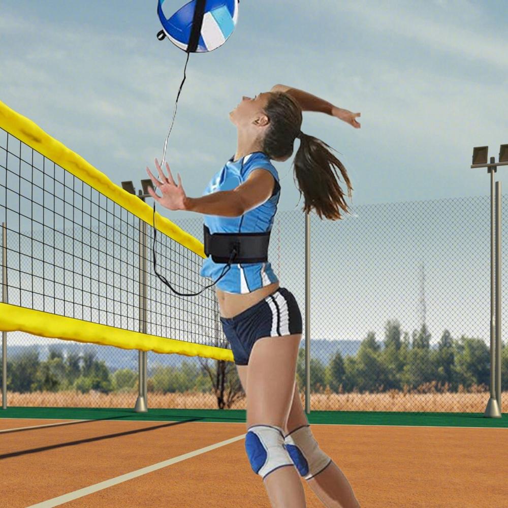 Volleyball Trainingsausrüstung Solo Schmetterschlag Aufschlagtrainer Solo Volleyball Schmetterschlag Trainingsausrüstungsset für den Hinterhof im Freien