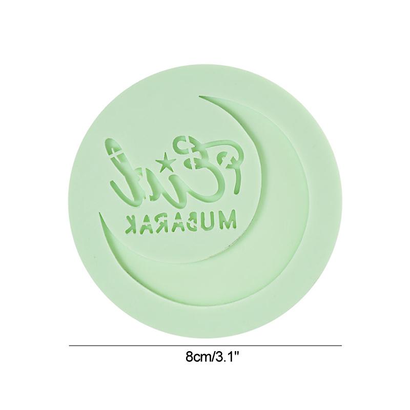 Eid Mubarak Cookies Cutter Moon Star Temple Embossed Biscuit Mold Fondant Stamp Ramadan Muslim Party DIY Cake Decoration Tool