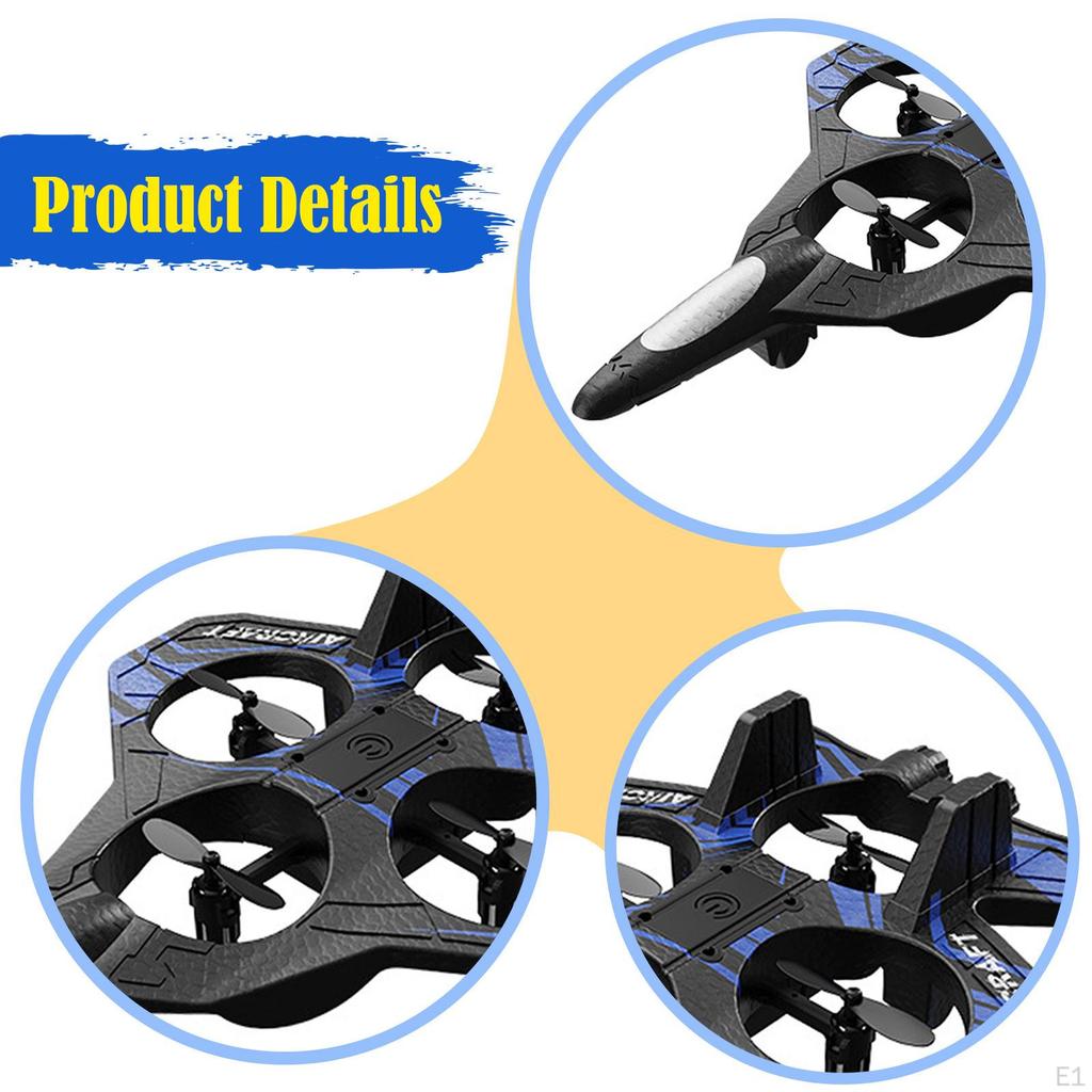 Remote Control Airplane RC 2.4GHz Aircraft Toy Quadcopter Plane for