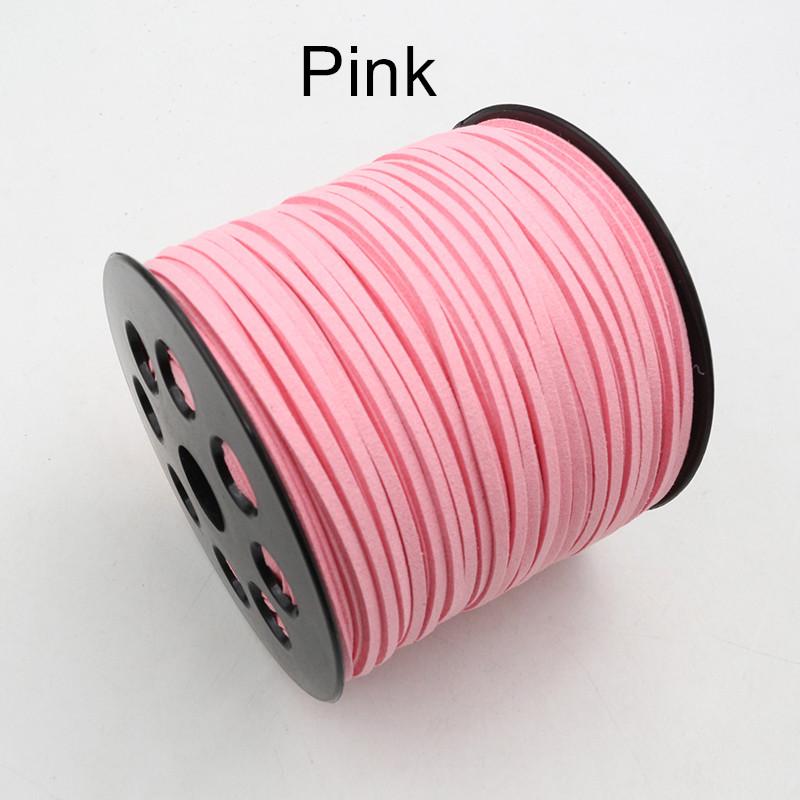 10m/lot 2.5mm Flat Faux Suede Braided Cord Korean Velvet Leather Thread String Rope For DIY Necklace Jewelry Making Supplies