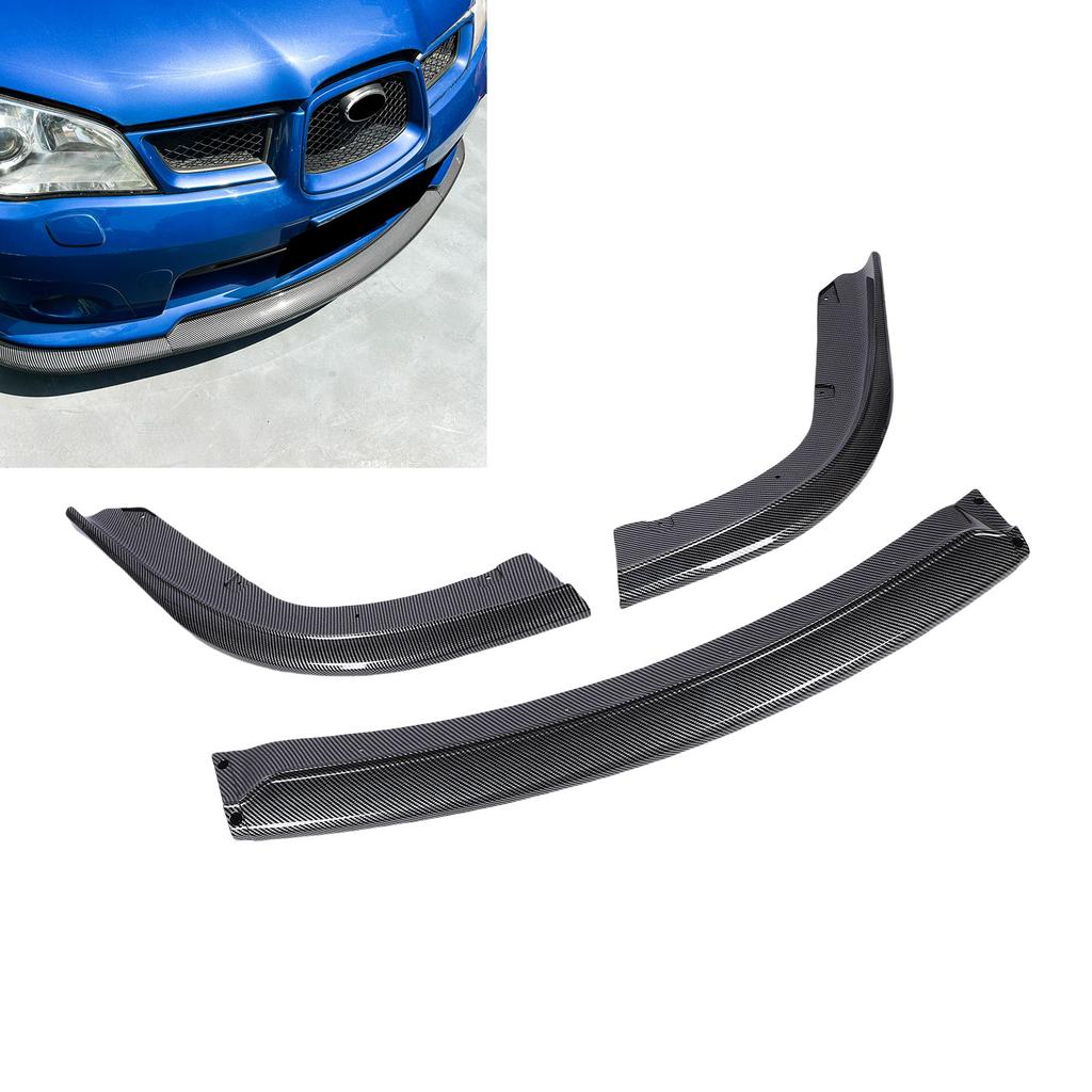 3pcs Front Bumper Lip Splitter Body Kit Improve Aerodynamics Bumper Lip Chin Spoiler Replacement for         2006 2007