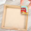 4 Pcs 3d Puzzle Sorting Trays for Serving Storage Wood Blocks Toys Household 1230X1230X150CM Square Shape Unfinished Child