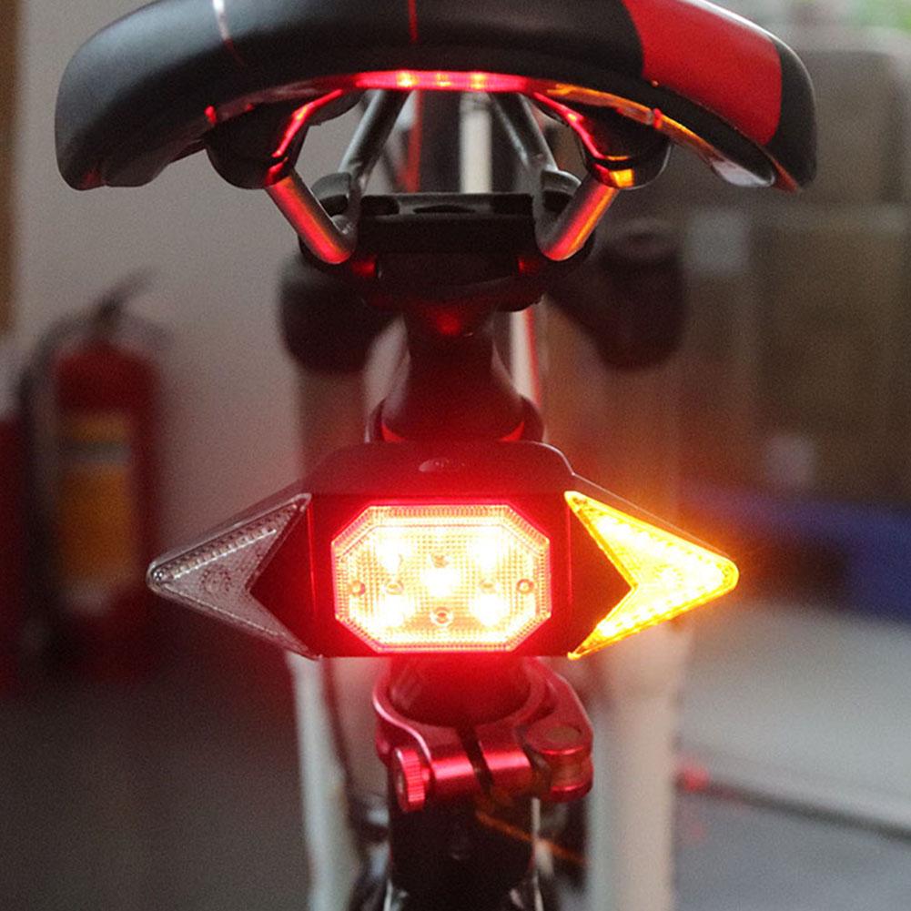 USB wiederaufladbare Blinker Radfahren Rücklicht Fahrrad Licht Fernbedienung