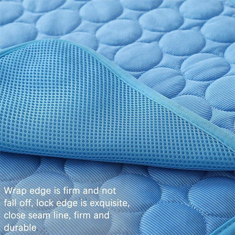 Dog Cooling Mat Summer Pad Mat for Dogs Cat Breathable Blanket Cat Ice Pads Washable Sofa Breathable Pet Dog Bed Pet Mat S-XXL