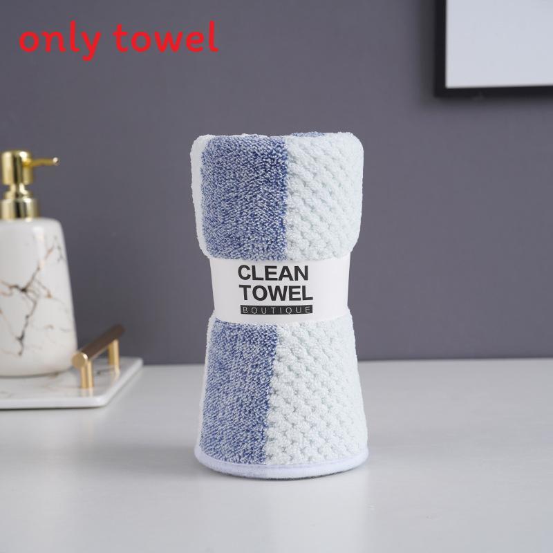 Coral Fleece Face Towel For Home Use Thick Absorbent Soft Adults Gift Collection