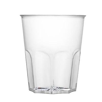 Shangqi 200ml Thickened Clear Hard Plastic Disposable Cups