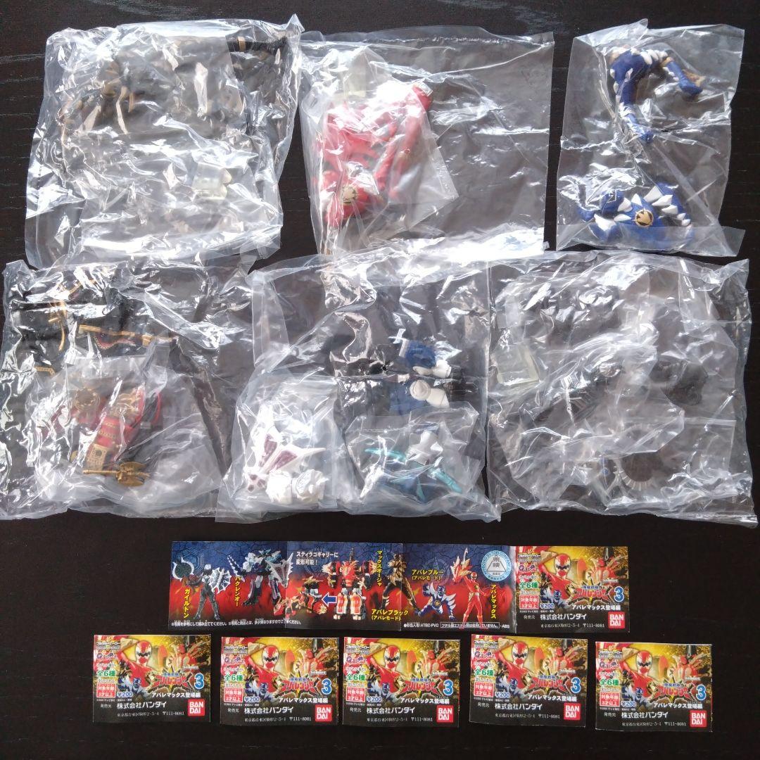 

[USED] Bandai HG Bakuryu Sentai Abaranger Part 3 Abaremax Appearance Edition All 6 types