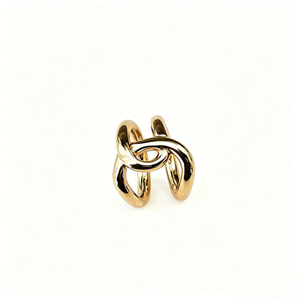 European-American Minimalistic Stainless Steel Ring: Elegant, Cold Style Women's Jewelry