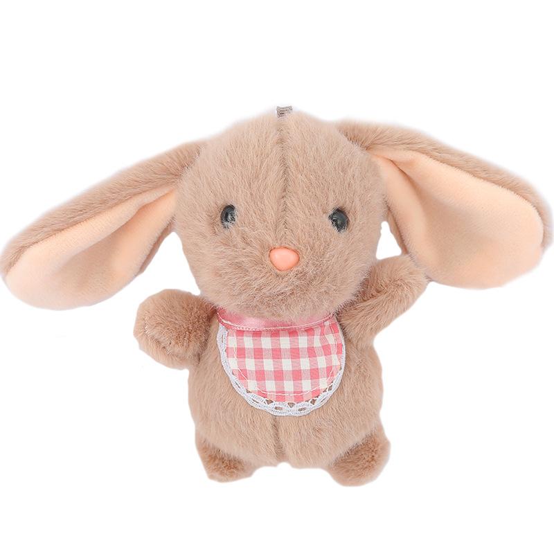 

Cuddly Cute And Rabbit Plush Toy Keychain Accessory For Kids And Adults No Clip світло-сірий колір