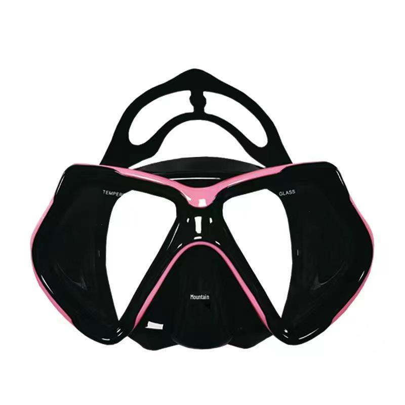 HD Wasserdichte Anti-Beschlag Taucherbrille mit Silikondichtung & Nasenschutz, Großes Gestell für Damen & Herren