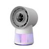 (2400MA) Electric Mosquito Killing Lamp With 2-in-1 Fan Function White Solving