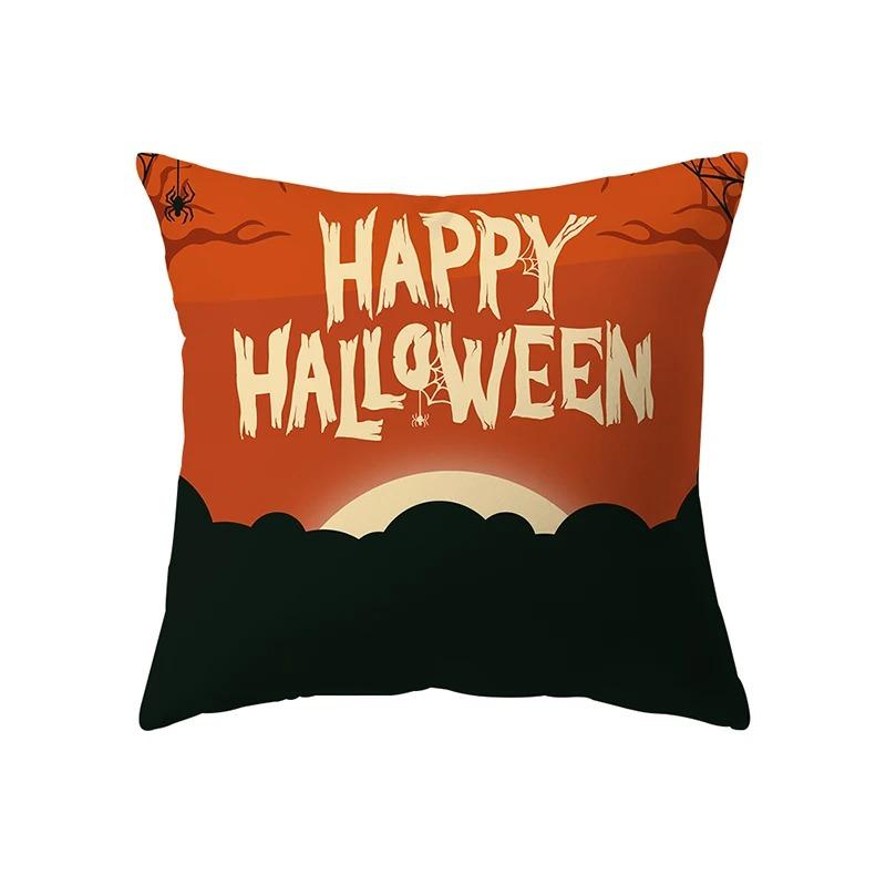 Față de Pernă cu Tematică Halloween Mașină Birou Living Canapă Față de Pernă Decorativă cu Lanternă de Dovleac Halloween