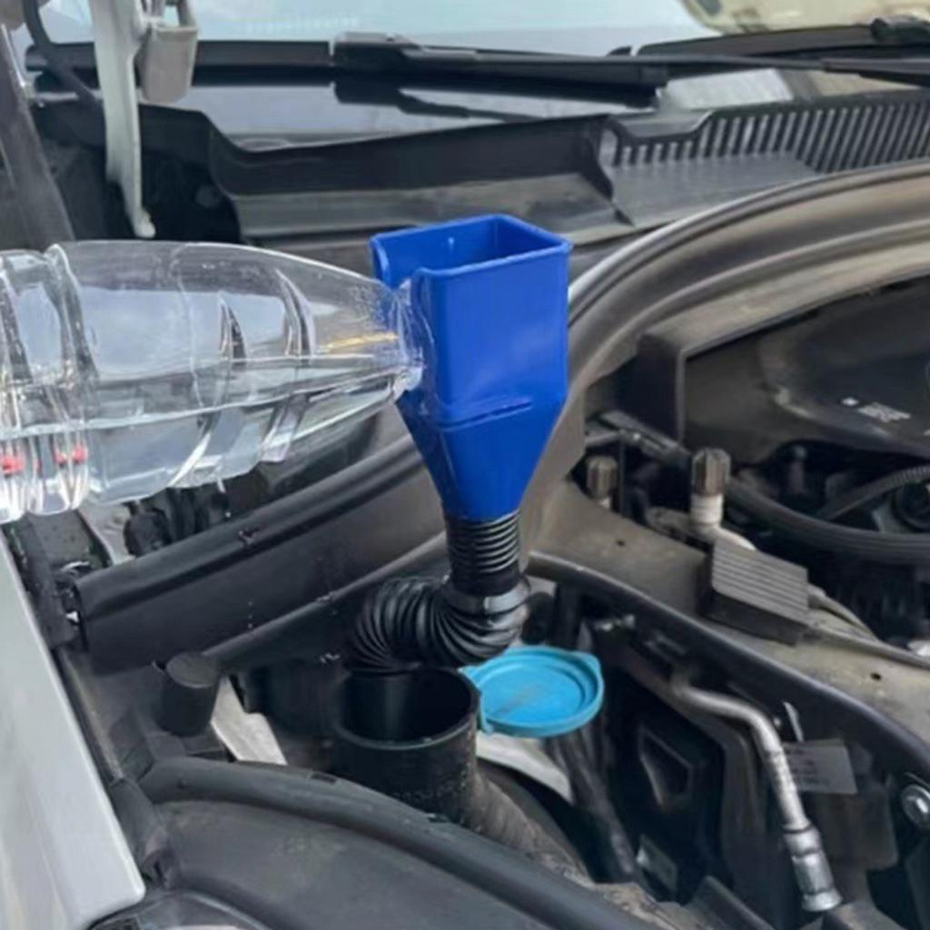 Yousheng 5 Pièces Entonnoirs à Huile Portables Faciles à Transporter Entonnoirs Flexibles à Large Embouchure Entonnoirs à Carburant Automatique Universels Rétractables