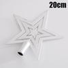 20PCS Christmas Tree Toppers Pentagram Accessories Electroplated Tree Toppers Garland Accessories Christmas Decorations