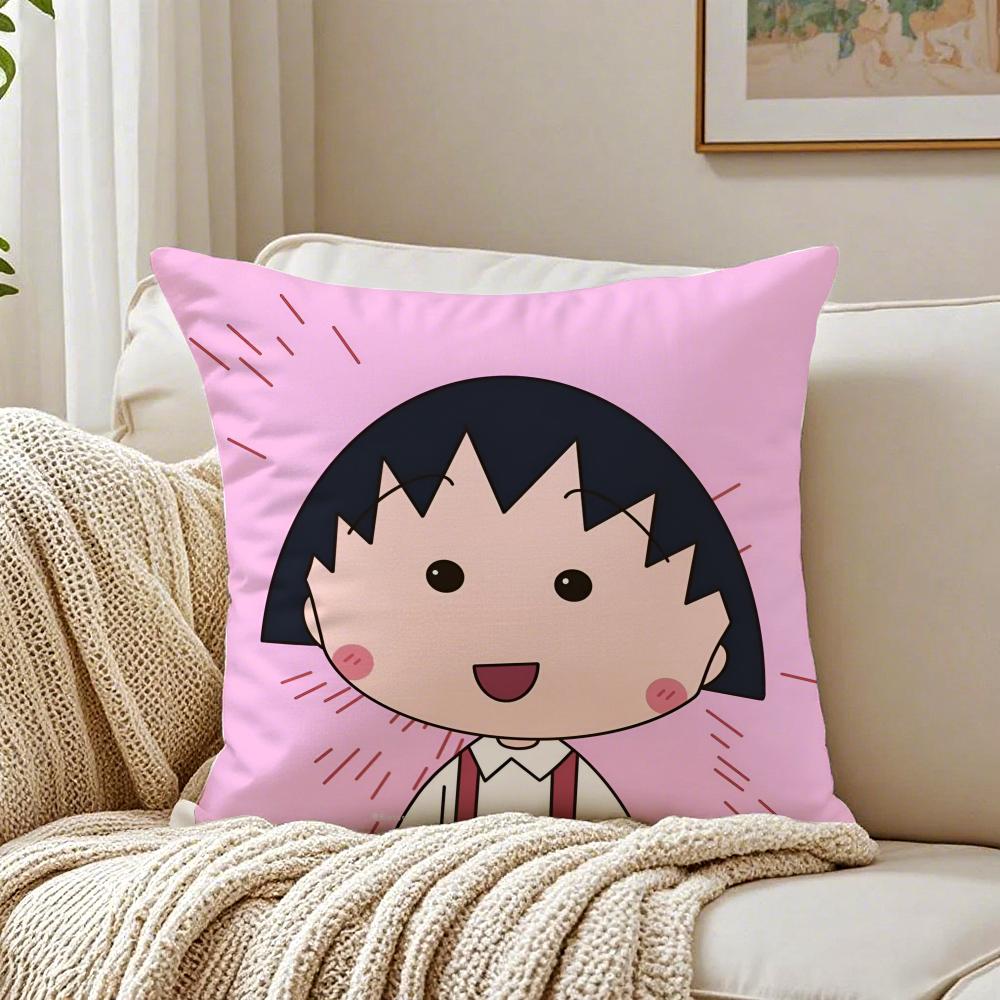 Cute Classic Anime CCherry Marukochan Cushion Cover Pillowcase Antidustmite living Room Sofa Decor Cushion Room