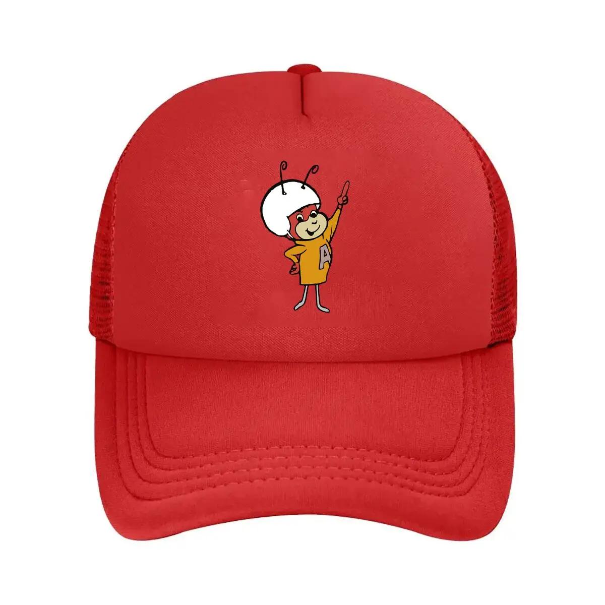 Ant Hero Playful Inspired Cartoon Character Design Mesh Baseball Cap One Size