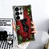 Black Panther Coole Tierbeschichtung Handyhülle Für Samsung Galaxy S24 S25 FE S26 Edge S23 Ultra S22 S21 Plus S20 Anti-Fall Airbag