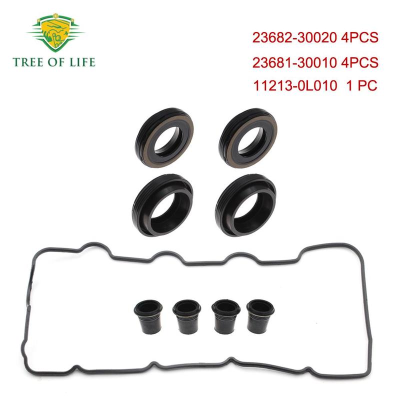 9PCS Valve Cover Oil Seal Kits For Toyota Hilux D4D 1KD-FTV 2KD-FTV 2.5L 3.0L Diesel 2368130010 2368230020 112130L010 1121330040