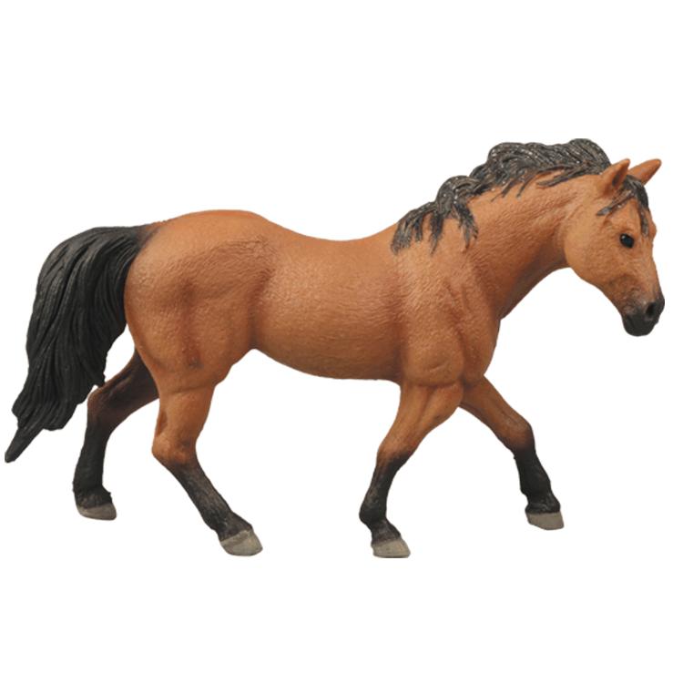 Cross-Border Quarter Horse White Pony Model Toy with Scene Accessories for Early Education