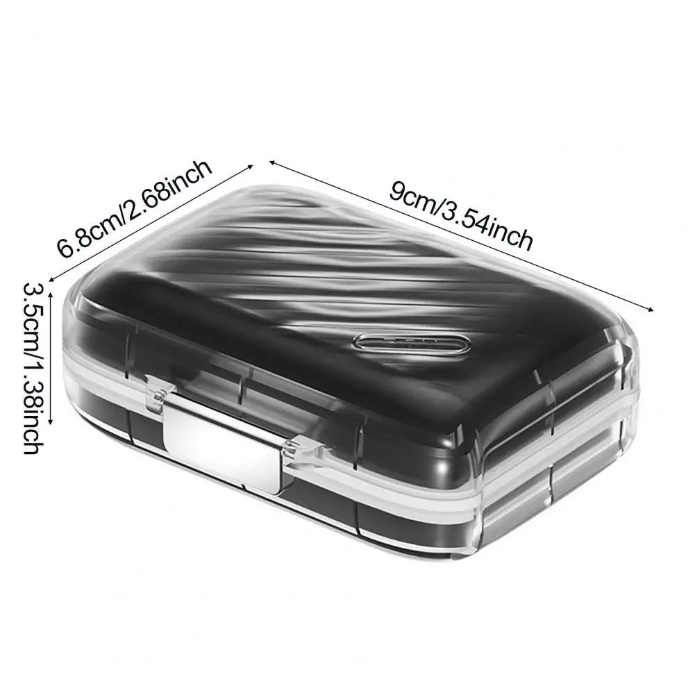 Portable Large Capacity Weekly Medicine Box Capacity Water proof Pill Organizer With Multiple Compartments Suitable For Trip