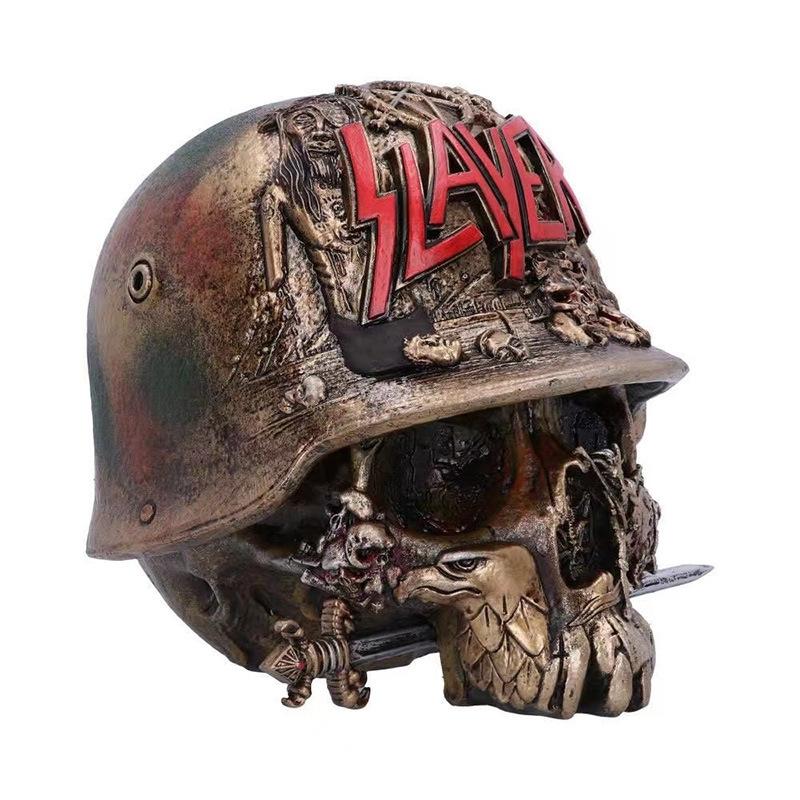 Decoration Skeleton Halloweenkiller Bronze Sword Storage Entrance Atmosphere Decorationgothic Home Style Horror Fans'Unique Gift