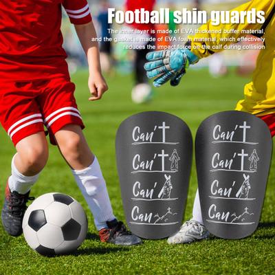 1 Pair Youth Football Shin Guards Shock Absorption Mini Shin Pads Leg Protector for Boys Girls Thickened Soccer Training Aid Outdoor Sports Gear
