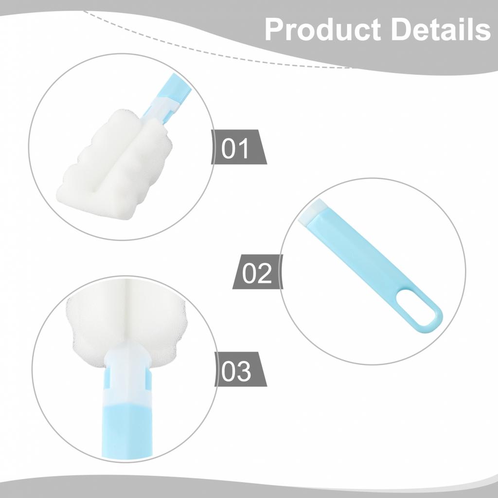 Sponge Brush Bottle Cleaning Detachable Folding Brush Glass