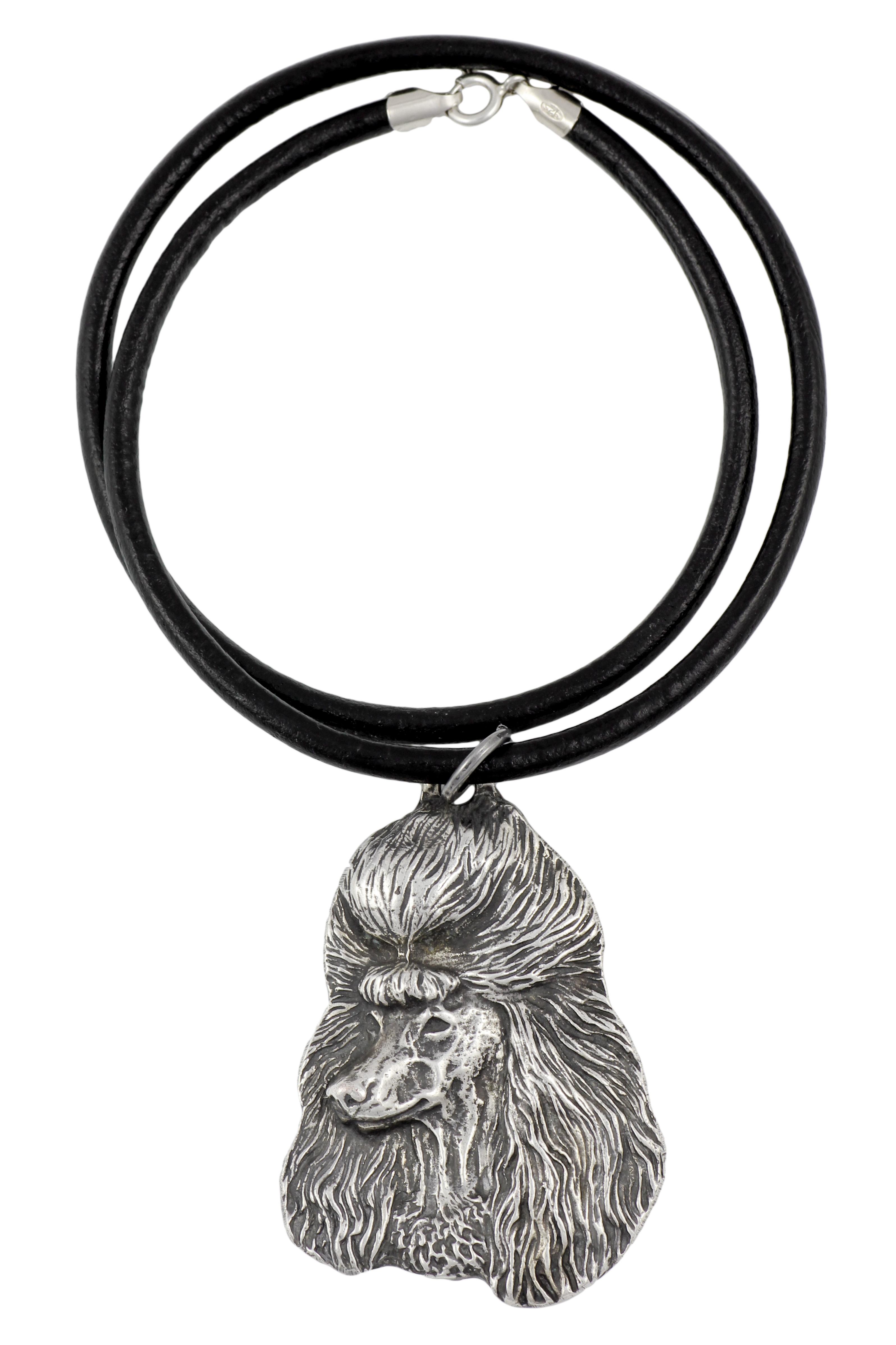 

Пудель - намисто з собачкою, посріблена підвіска для фаната собаки, унікальні прикраси від бренду Art-Dog