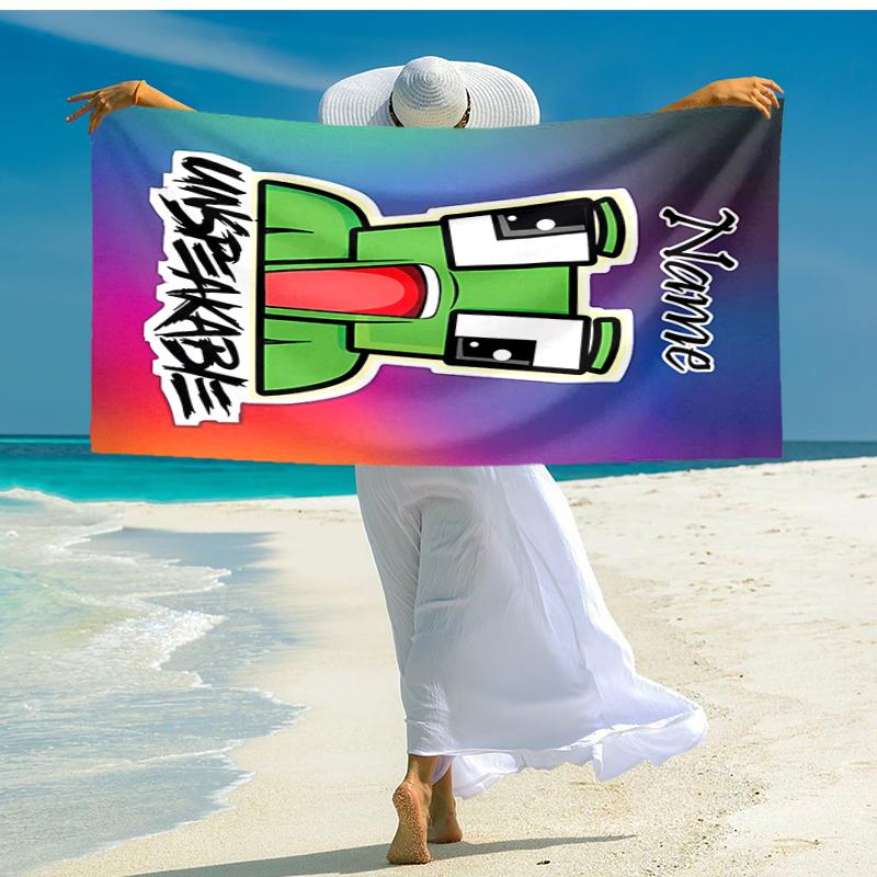 Personalized Customized Proof Beach Towel with Gaming Unspeakable Pattern - Soft, Absorbent,quick-drying,perfect Swimming,camping&bathing