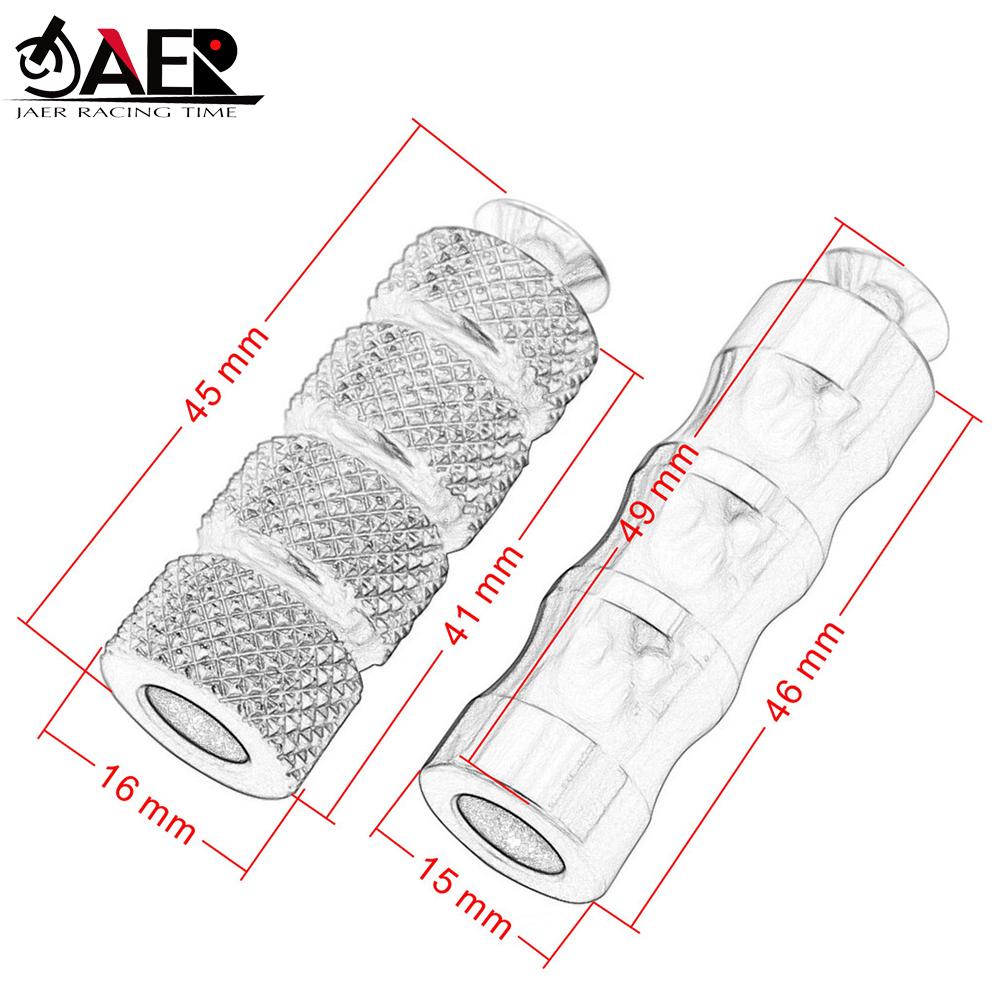 Motorrad CNC Universal M6 Racing Schalthebel Peg Bremspedal Shifter Fußrasten Motorrad Fußstützen