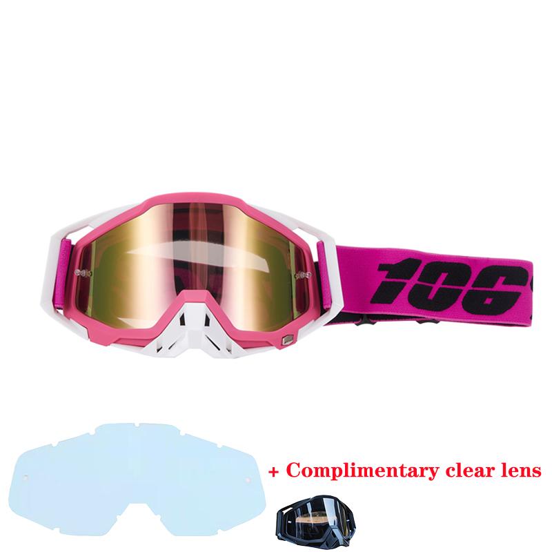 106% Motorcycle Glasses Goggles Motocross Goggles Helmet MX  Dirt Bike ATV Ski Outdoor Sports Glass Scooter Cycling Sunglasses