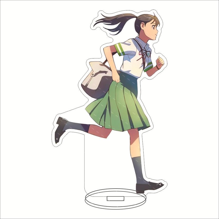 Anime Suzumeno Tojimari Suzume Movie Acrylic Stand Model Plate Decoration Desk Figure Display Girl Gift Artist Products Standee