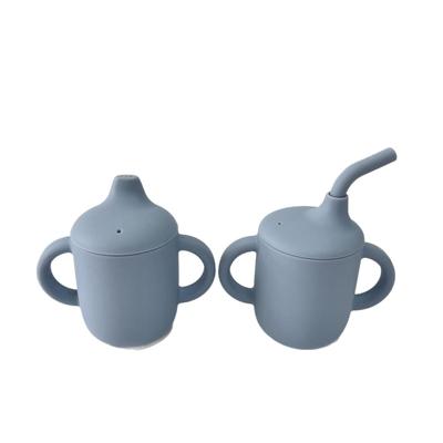Silicone Sippy Cup with Double Handles and Measurement Scale for Babies and Children - Food Grade, In Stock