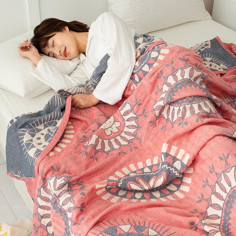 Summer Blanket For Beds, Double Sofa Towel, Thin Sheet, Single Cool Quilt, Cotton Blanket Bedspread, Breathable Comfortable, New