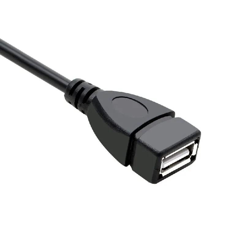 2 in 1 USB 2.0 Cable Double Splitter Adapter One To Two Female To Male Power Extension High Quality