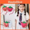 Mini Strawberry Shaped Shoulder Bag With Cute Pattern For Daily Outings School
