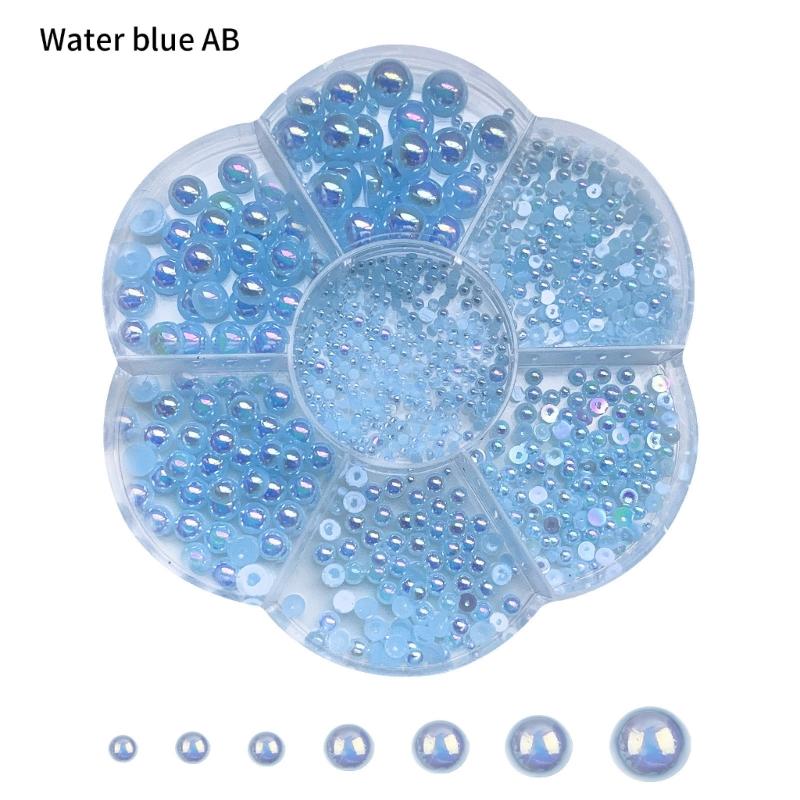 Elegant and Modern Resin Half Beads Nail Art Craft Personalized Nails DIY Decoration for Special Occasions
