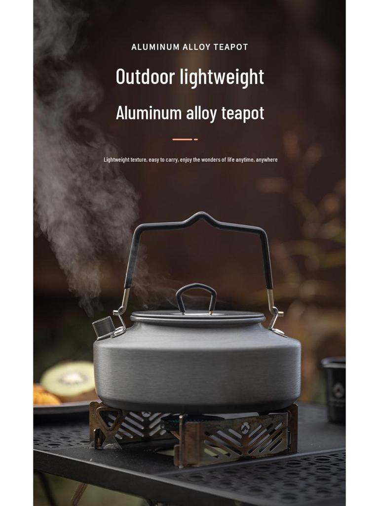 Portable Aluminum Camping Kettle: Boil Water, Make Tea & Coffee with the S2000 Outdoor Picnic Gear