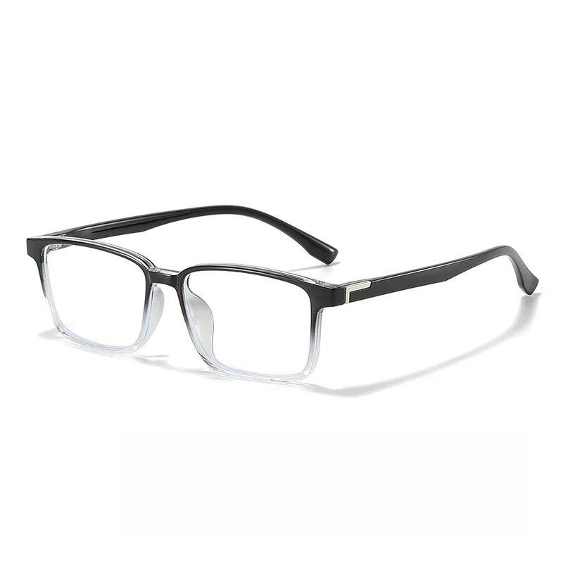 New Ultra Light TR90 Square Anti Blue Light Glasses High-end Simplicity Comfortable Business Men and Women Plain Eyeglasses