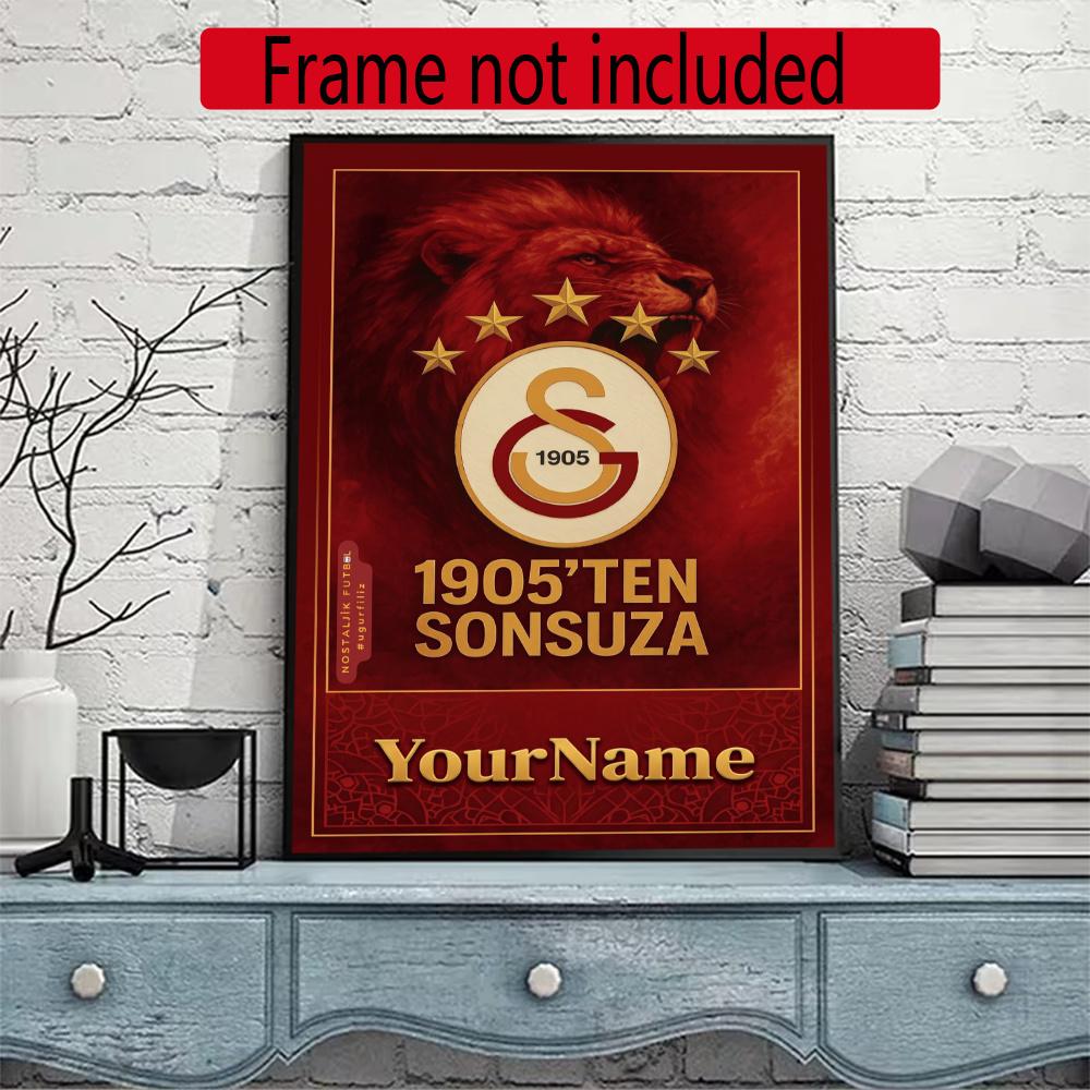 Galatasaray Personalized Text Diamond Painting Round Diamond Mosaic Rhinestones Diamond Embroidery Craft Kit Wall Decor Without Frame