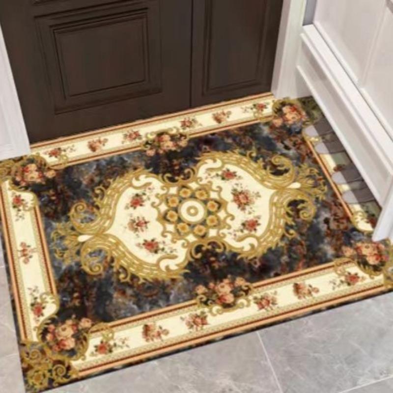 Entrance Carpet and Foyer Mats Square Household Mats Retro Homestay Mats Entrance Mats