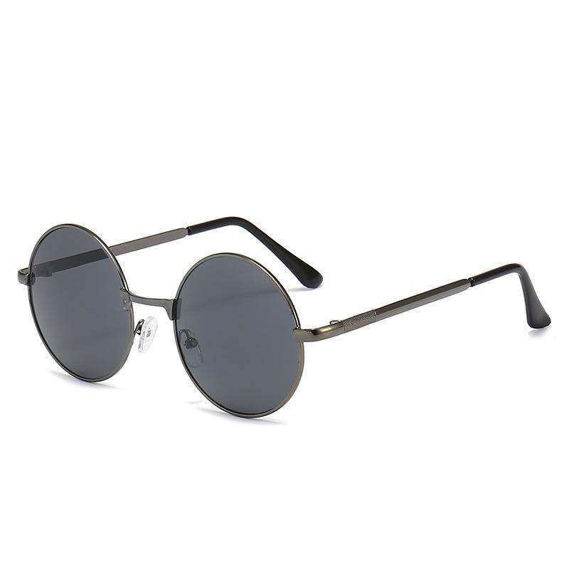 Retro Men Round Metal Frame Sunglasses Eyewear Men And Women Driving Glasses Fishing Brand Designer Sun Glasses Uv400